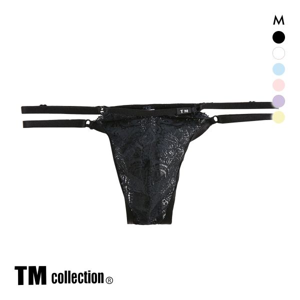 41%OFF【メール便(5)】 ティーエム コレクション レース×サイドストラップ Tバック TM collection 41%OFF【メール便(5)】 ティーエム コレクション レース×サイドストラップ Tバック TM collection