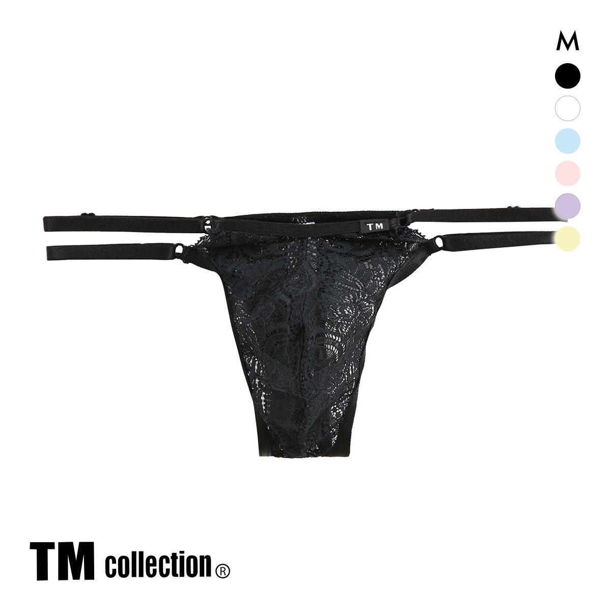 ティーエム コレクション レース×サイドストラップ  Tバック TM collection