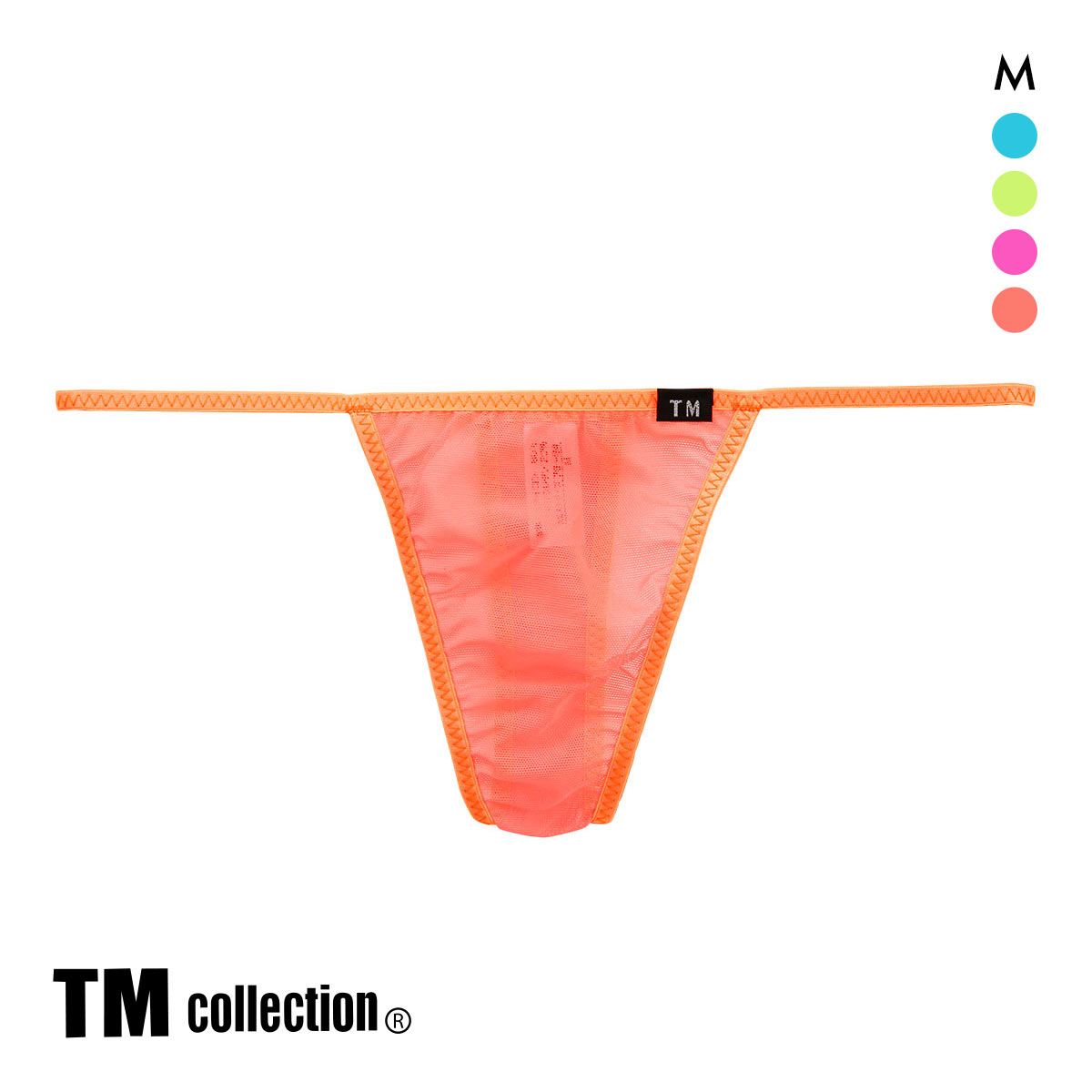 ティーエム コレクション Powernet マイクロトリム Tバック TM collection(OR-オレンジ-M)