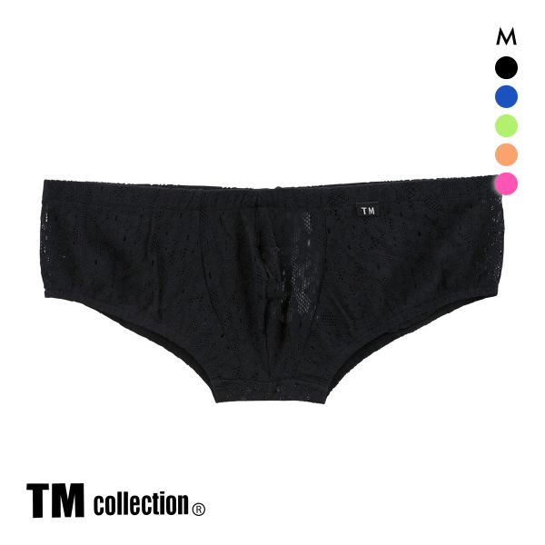 ティーエム コレクション Soft woolly lace ローライズ ボクサー ML 透け メンズ セクシー 前閉じ TM collection
