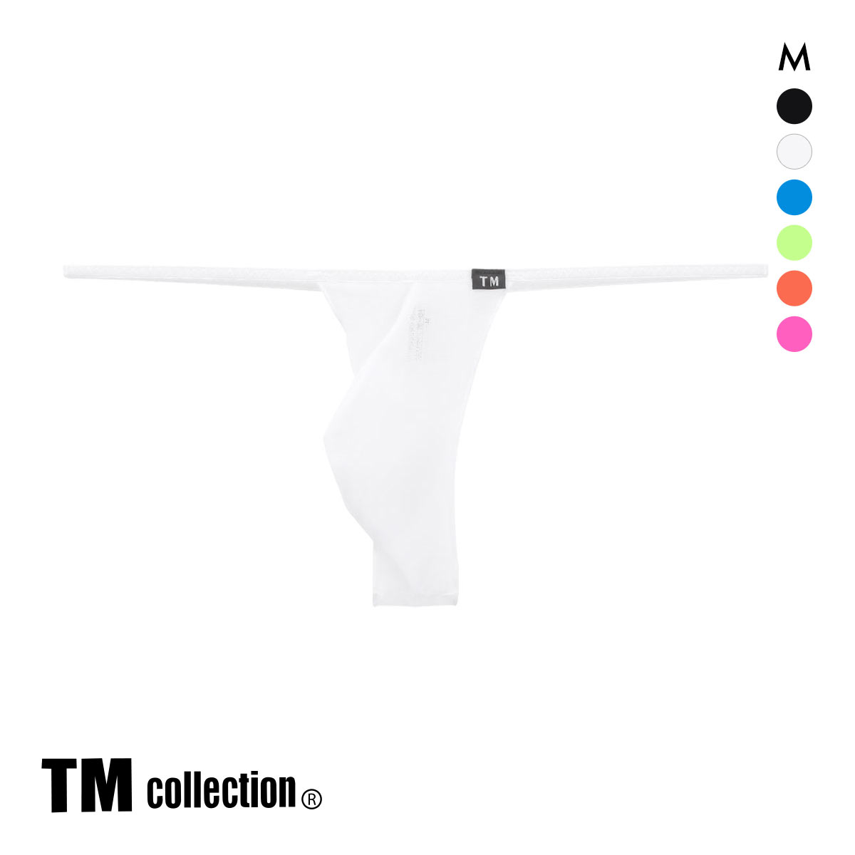 ティーエム コレクション Powernet メロー Tバック　メンズ TM collection(WH-ホワイト-M)