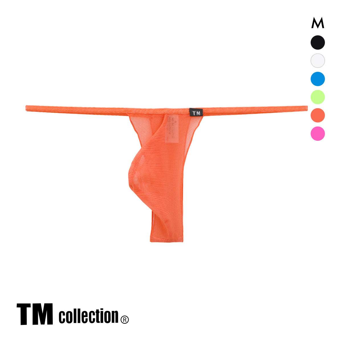 ティーエム コレクション Powernet メロー Tバック　メンズ TM collection(OR-オレンジ-M)