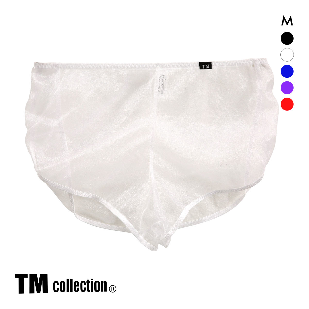 ティーエム コレクション Sparkhalf ランニング ボクサー ML 透け メンズ 前閉じ TM collection(WH-ホワイト-M)