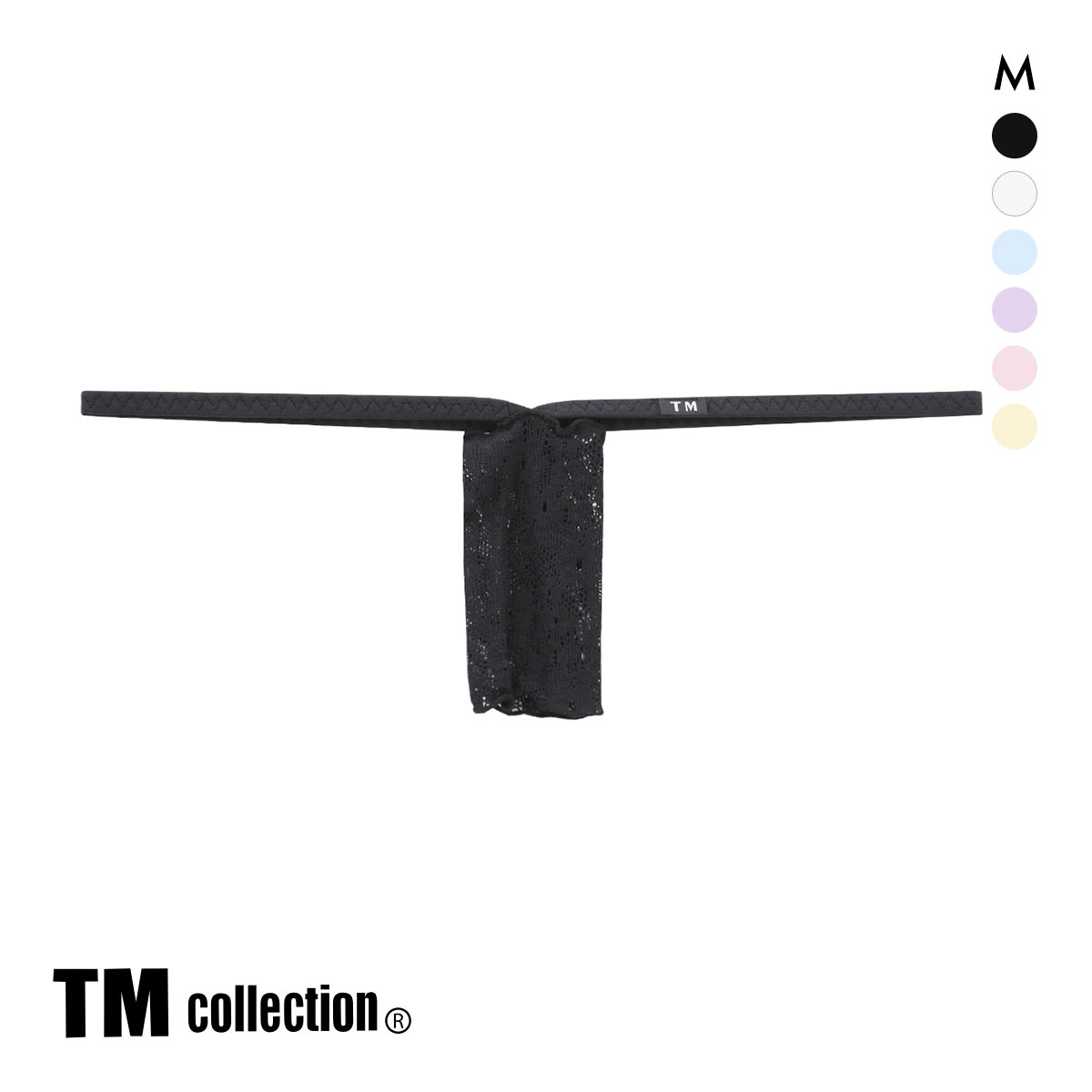 ティーエム コレクション Soft woolly lace Pole Decoration M セクシー メンズ 前とじ TM collection(BK-ブラック-M)