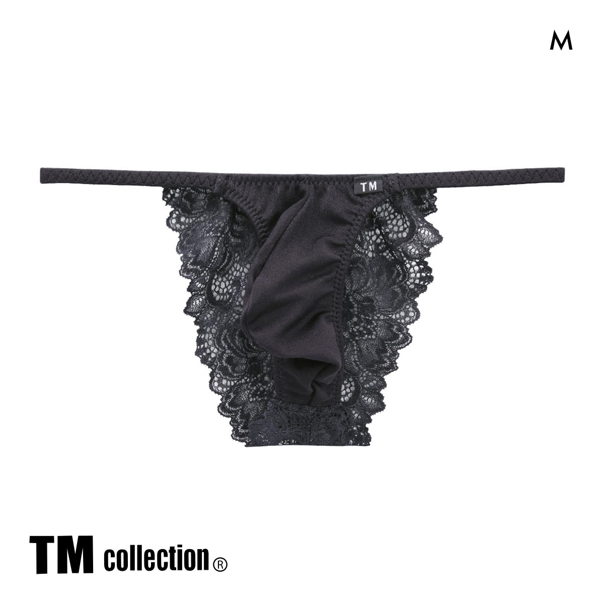 ティーエム コレクション Soft 2way バックレース ビキニ ハーフバック TM collection(BK-ブラック-M)