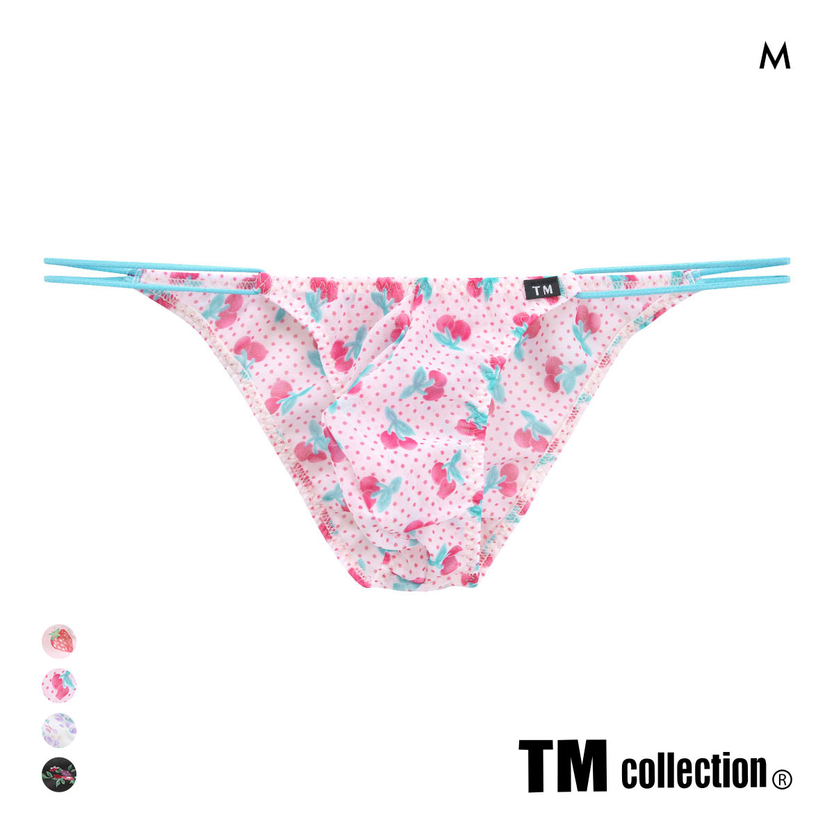 ティーエム コレクション ふんわりシフォン Wループ ハーフバック ビキニ TM collection(BU-ブルー-M)