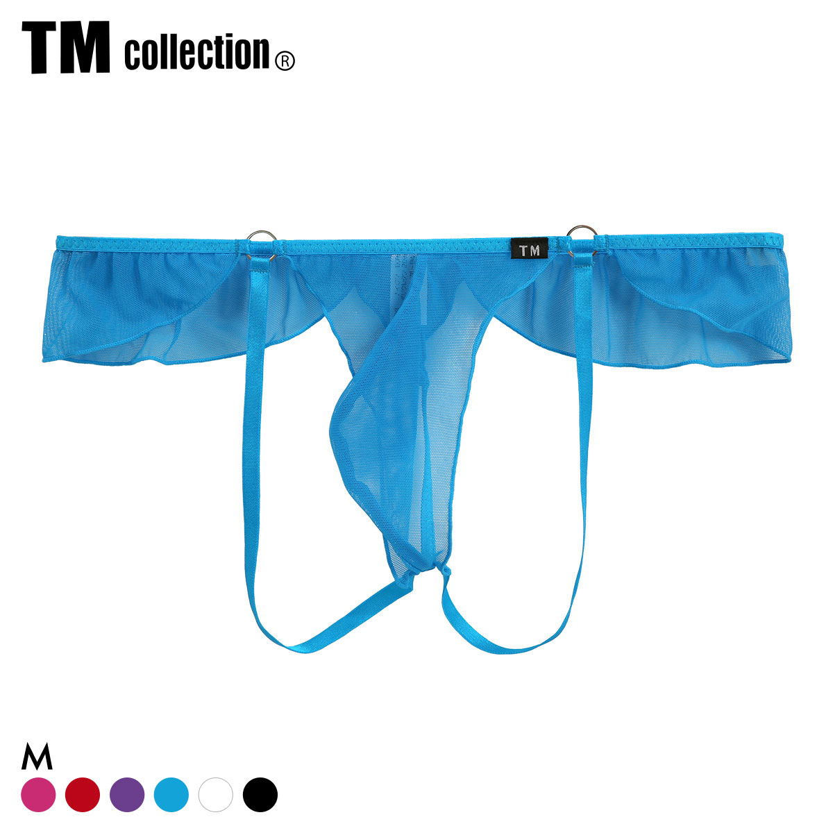 ティーエム コレクション Powernet×ストラップ バイク風 G-STRING TM collection(SX-サックス-M)