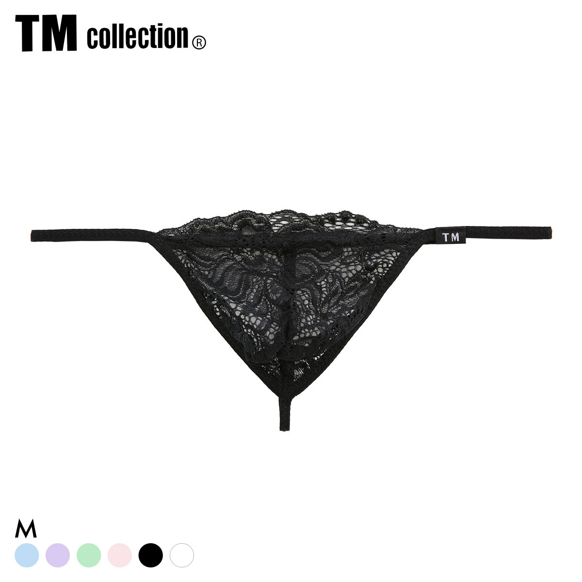 ティーエム コレクション Lace Elegant cut G-STRING TM collection(BK-ブラック-M)