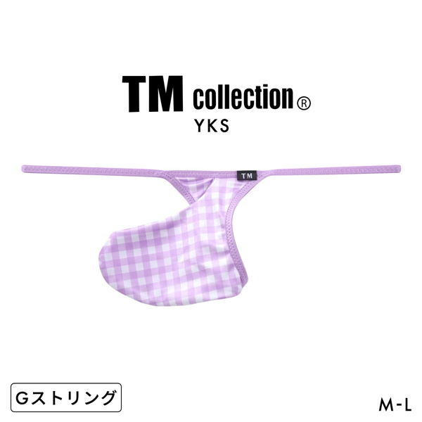 ティーエム コレクション YKS ギンガムチェック Sharp G-STRING メンズ Tバック Gストリング ビキ二 TM collection