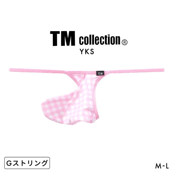ティーエム コレクション YKS ギンガムチェック Sharp G-STRING メンズ Tバック Gストリング ビキ二 TM collection