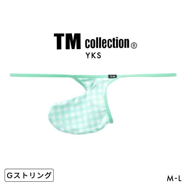 ティーエム コレクション YKS ギンガムチェック Sharp G-STRING メンズ Tバック Gストリング ビキ二 TM collection