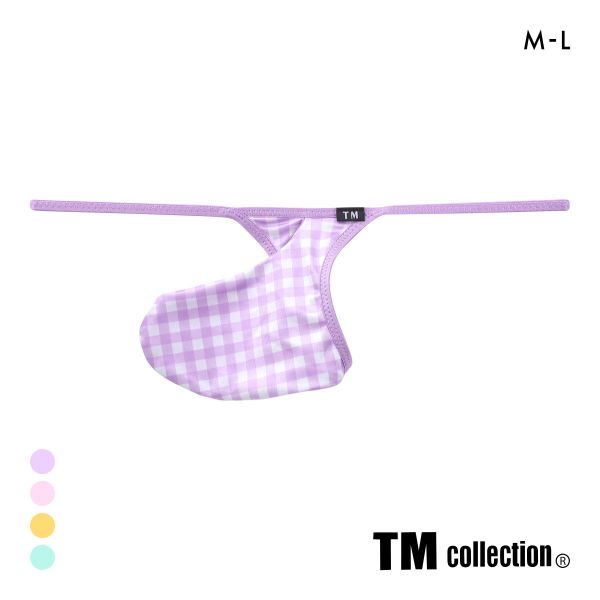 ティーエム コレクション YKS ギンガムチェック Sharp G-STRING メンズ Tバック Gストリング ビキ二 TM collection