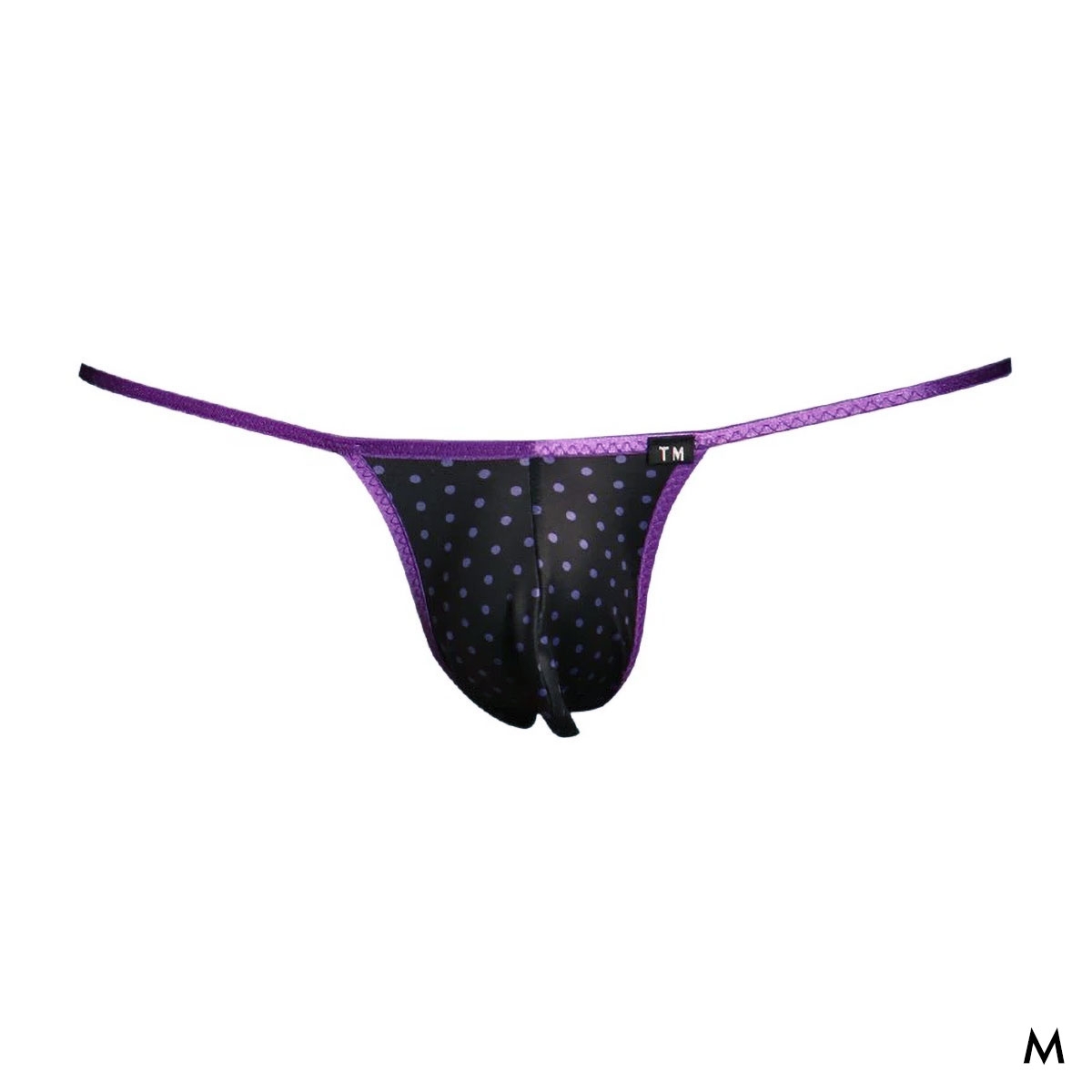 ティーエム コレクション YKS マイクロトリム Original DOT TB Tバック ビキニ メンズ TM collection(PU-パープル-M)