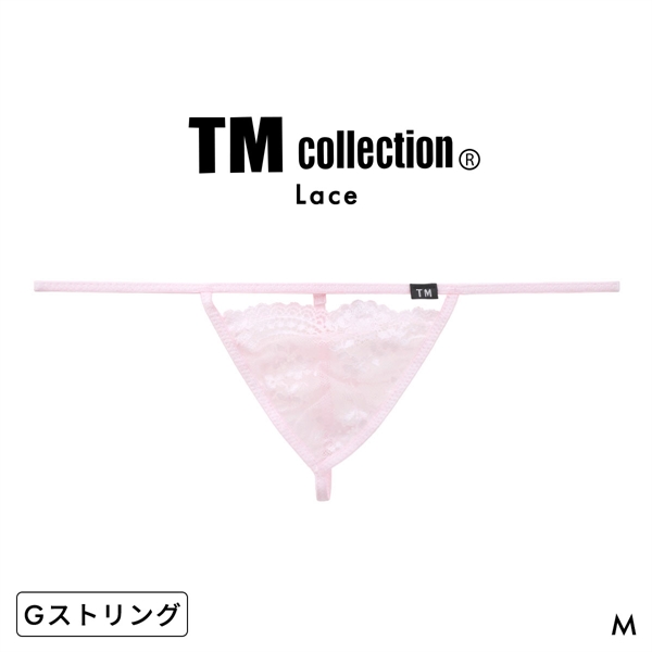 ティーエム コレクション Lace RISKY Triangle Cut G-STRING Gスト 透け 前閉じ メンズ ビキニ TM collection