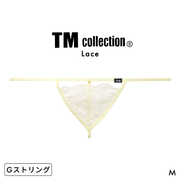 ティーエム コレクション Lace RISKY Triangle Cut G-STRING Gスト 透け 前閉じ メンズ ビキニ TM collection