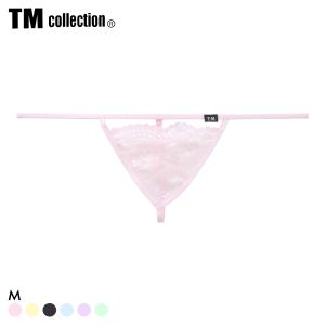 ティーエム コレクション Lace RISKY Triangle Cut G-STRING Gスト 透け 前閉じ メンズ ビキニ TM collection
