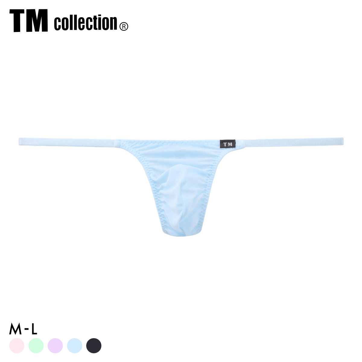 ティーエム コレクション NEW T2M2 side string Tバック ビキニ TM collection メンズ ブリーフ 前閉じ(SX-サックス-M)