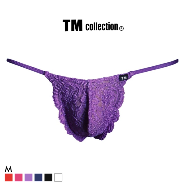 ティーエム コレクション Stretch Lace side string HB ハーフバック ビキニ TM collection メンズ 前閉じ