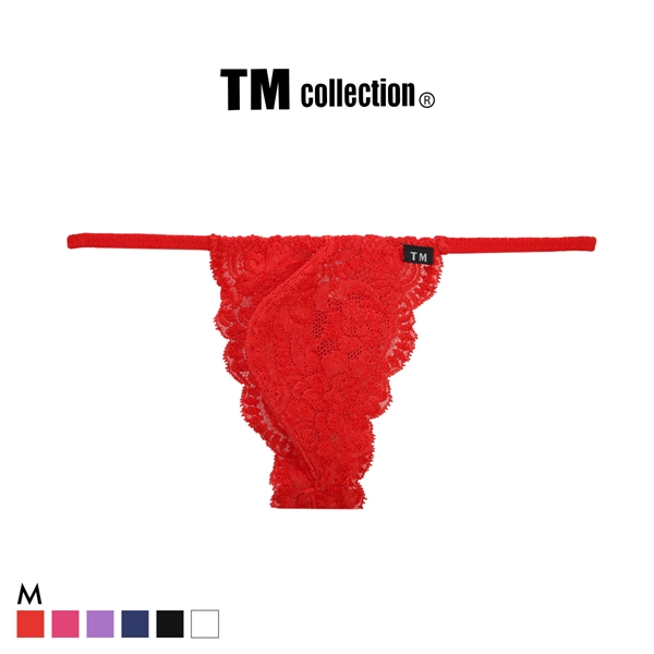 ティーエム コレクション Stretch Lace side string TB Tバック ビキニ TM collection メンズ 前閉じ