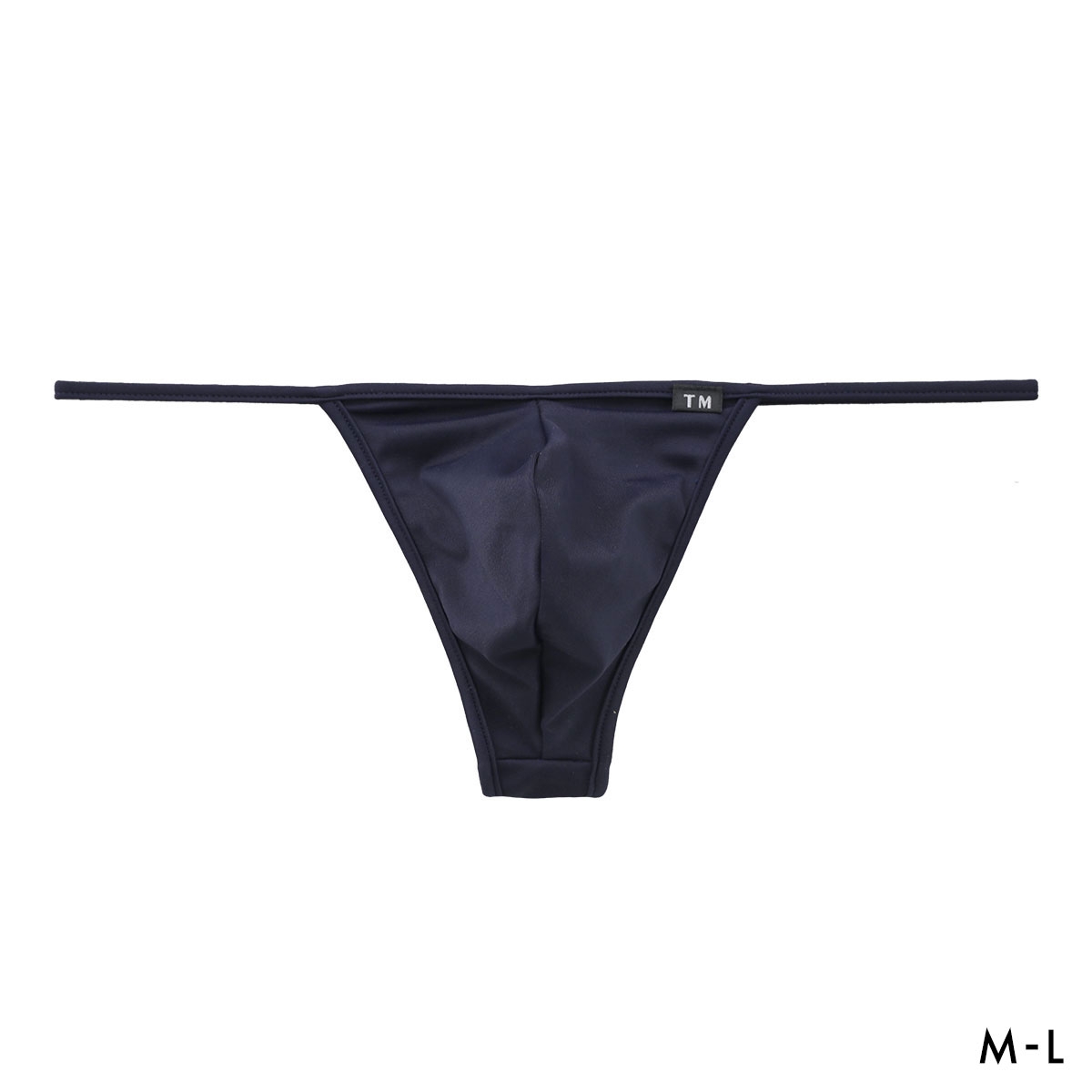 ティーエム コレクション マイクロファイバー2way Binder trim TB Tバック ビキニ TM collection メンズ 日本製 前閉じ(NV-ネイビー-M)