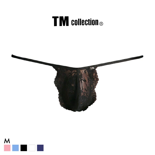 ティーエム コレクション ストレッチレース バックリボン G-string Gストリングス Tバック ビキニ TM collection メンズ 日本製