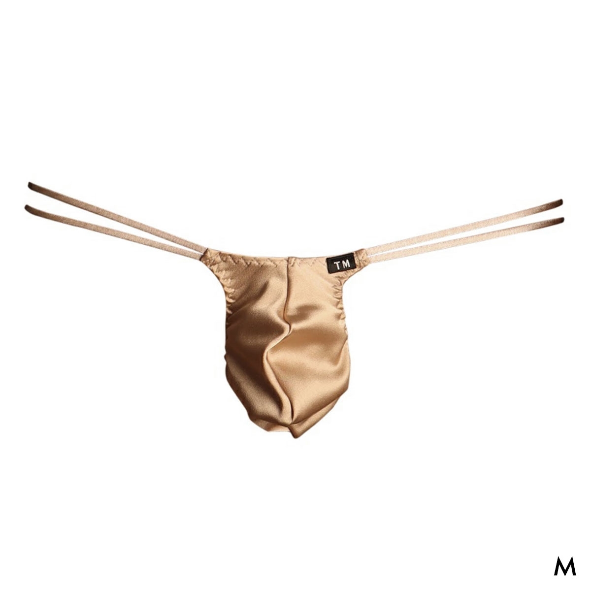 ティーエム コレクション Satin Wループ HB ハーフバック ビキニ TM collection メンズ 前閉じ(BE-ベージュ-M)