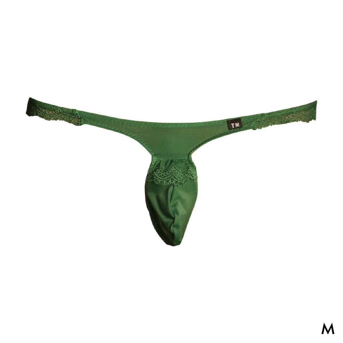 ティーエム コレクション NewT2M2 Lovely ひょうたん TB Tバック ビキニ TM collection メンズ 前閉じ 日本製(GR-グリーン-M)