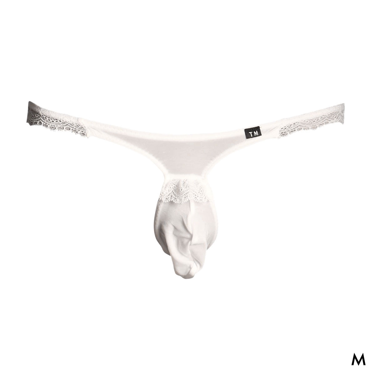 ティーエム コレクション NewT2M2 Lovely ひょうたん TB Tバック ビキニ TM collection メンズ 前閉じ 日本製(WH-ホワイト-M)