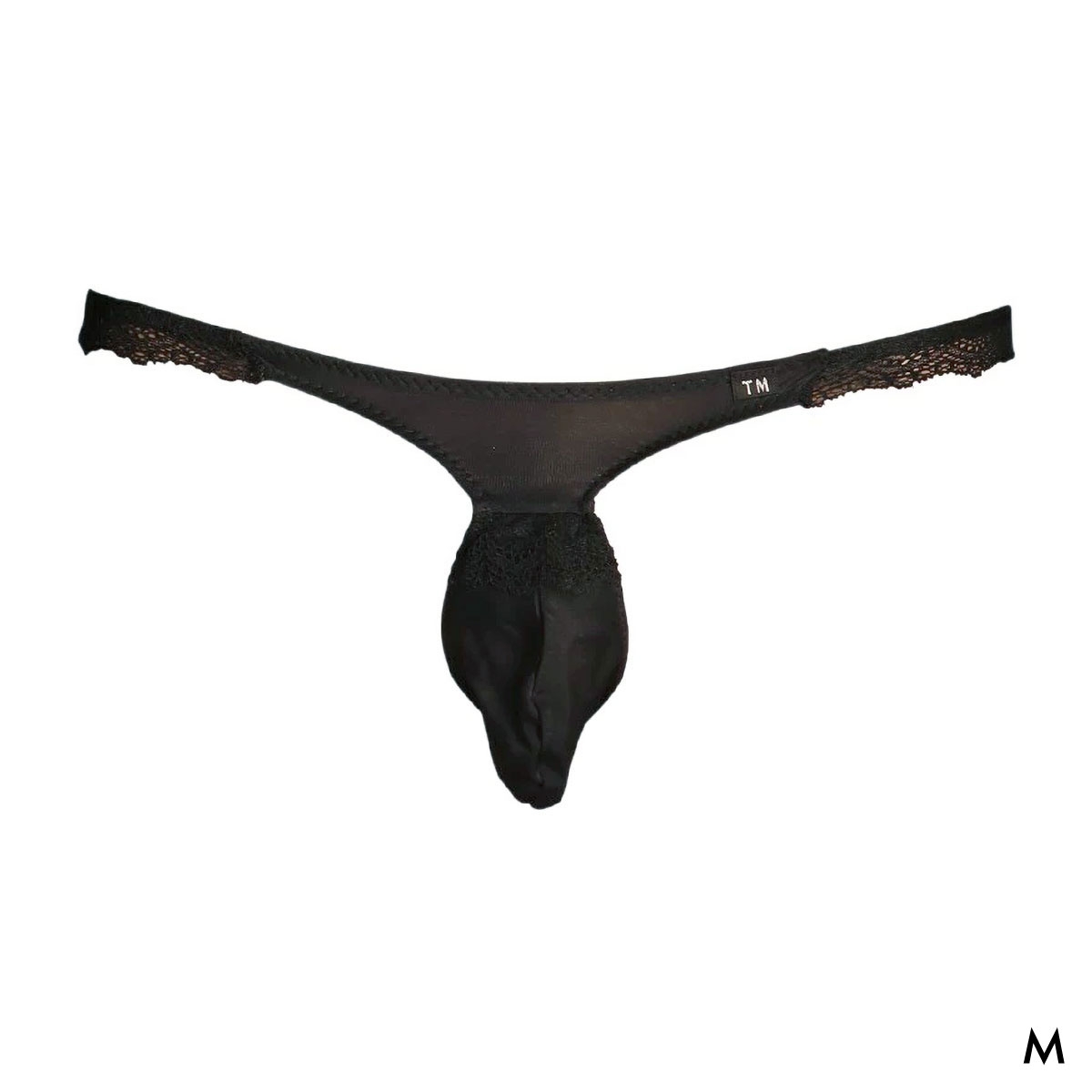 ティーエム コレクション NewT2M2 Lovely ひょうたん TB Tバック ビキニ TM collection メンズ 前閉じ 日本製(BK-ブラック-M)