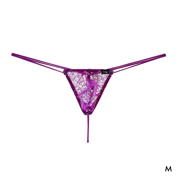 ティーエム コレクション ラメレース Wループ クチバシ G-STRING Gストリングス Tバック ビキニ メンズ TM collection