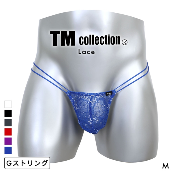 ティーエム コレクション ラメレース Wループ クチバシ G-STRING Gストリングス Tバック ビキニ メンズ TM collection