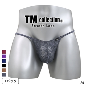 ティーエム コレクション Stretch Lace x ShinySmooth Elegant TB Tバック ビキニ メンズ TM collection 日本製