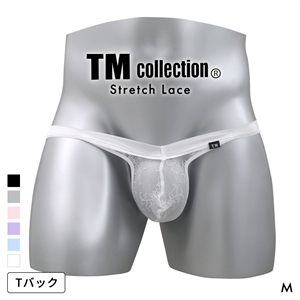 ティーエム コレクション Stretch Lace×Shinysmooth sporty v-cut TB Tバック ビキニ TM collection メンズ 日本製