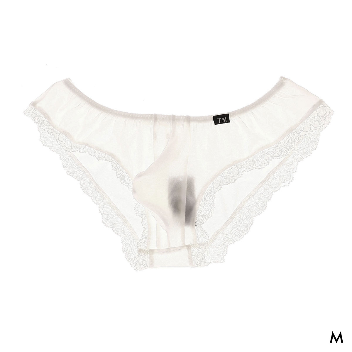 ティーエム コレクション NewT2M2 x lace super low-rise Brief ブリーフ メンズ ビキニ TM collection(WH-ホワイト-M)