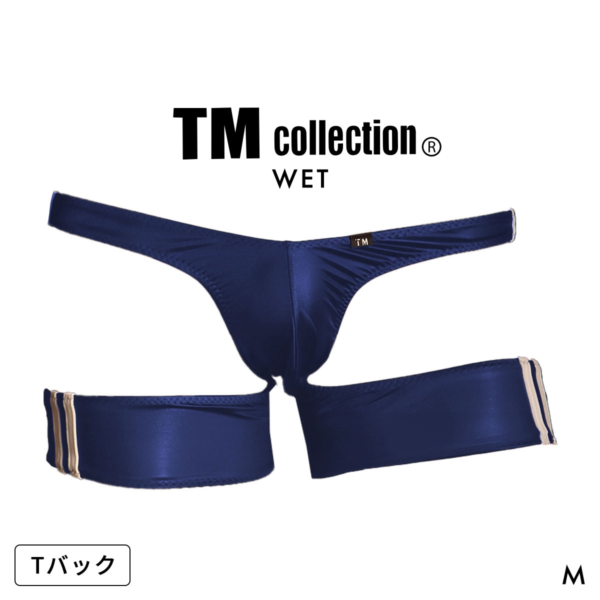 ティーエムコレクション 紙魚丸 x Predator Rat x TM collection WET ライン入り メンズ ぷれでたーらっと TM COLLECTION(NV-ネイビー-M)