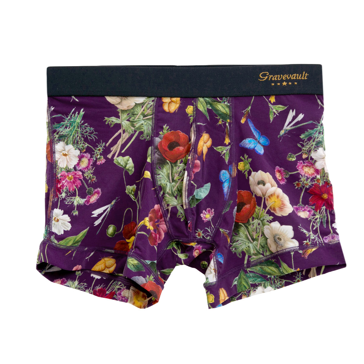 グレイブボールト Gravevault×SHIROHATO 別注 限定カラー FLORA ショートボクサーパンツ S M L LL 3050972 フローラ(PU-パープル-S)