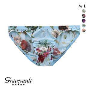 グレイブボールトGravevault フローラプリント ビキニ ブリーフ