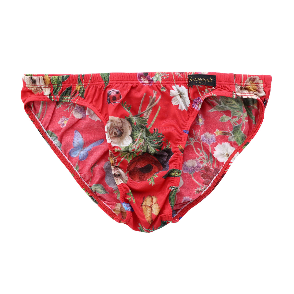 グレイブボールト Gravevault×SHIROHATO 別注 限定カラー FLORA ビキニ ブリーフ ML 3050975 フローラ(RE-レッド-M)
