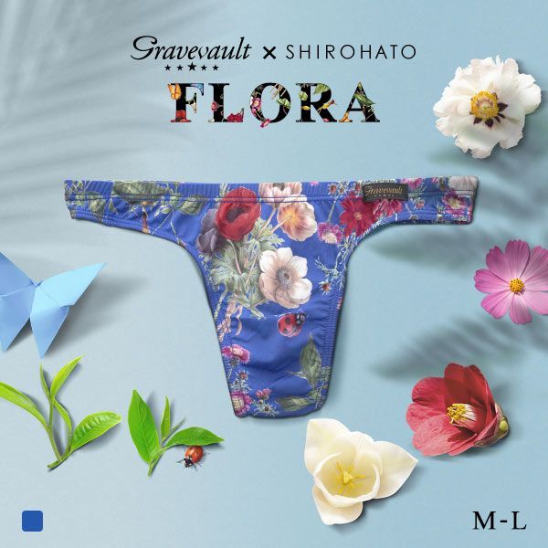 グレイブボールト Gravevault×SHIROHATO 別注 限定カラー FLORA ビキニ Tバック ML 3050976 フローラ