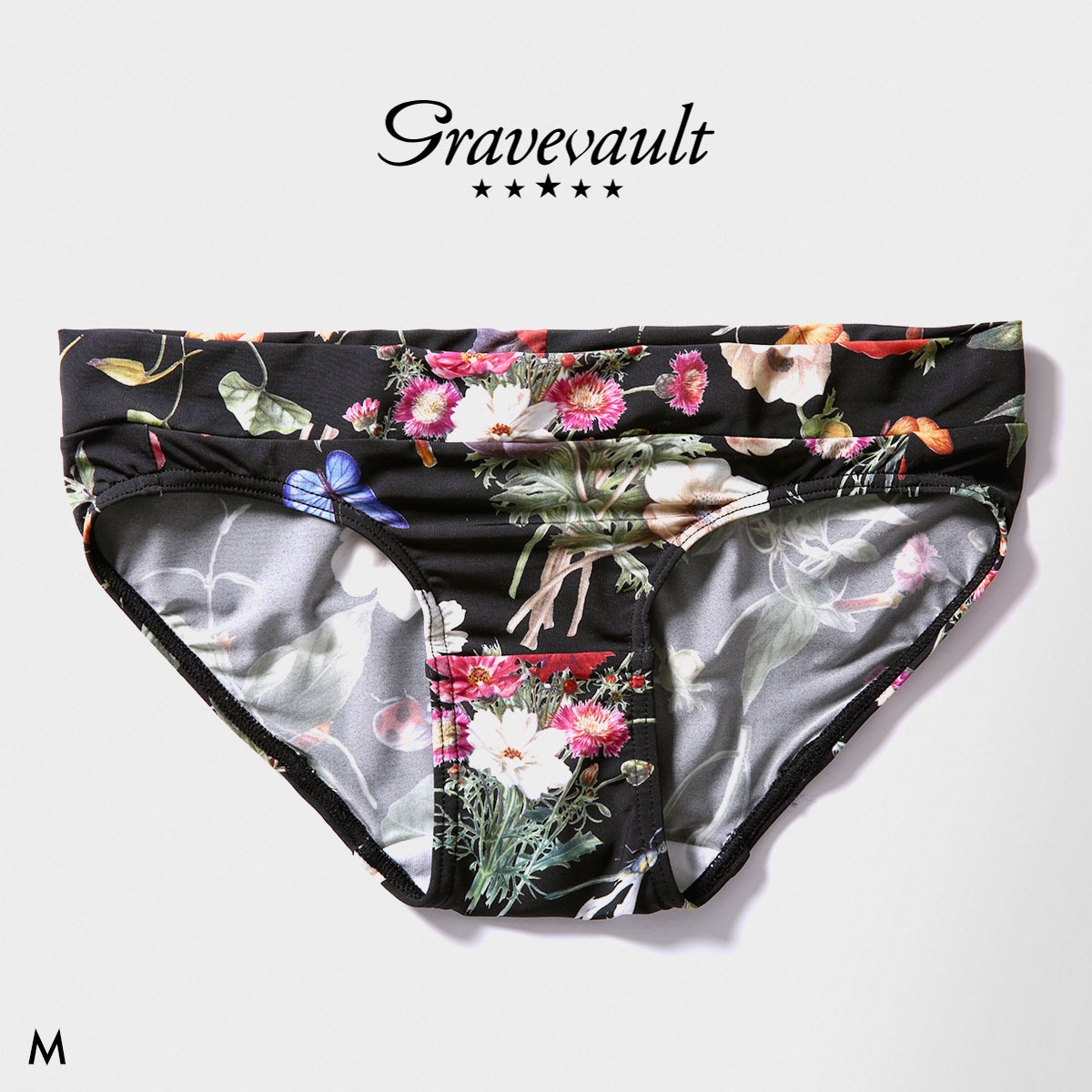 グレイブボールト FLORA Bikini ビキニショーツ レディース スタンダード ペア Gravevault(BK-ブラック-M)