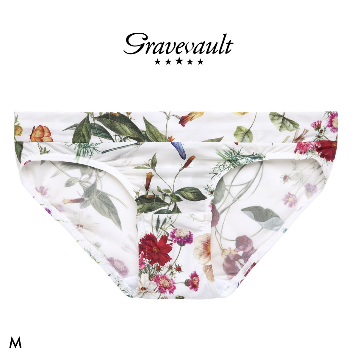 グレイブボールト FLORA Bikini ビキニショーツ レディース スタンダード ペア Gravevault(WH-ホワイト-M)