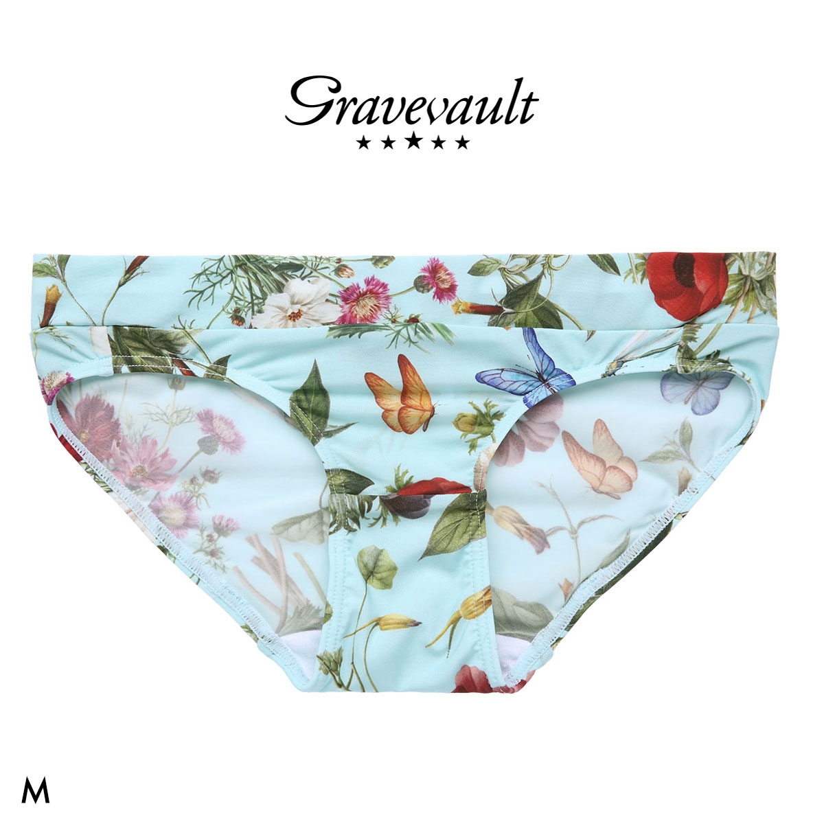 グレイブボールト FLORA Bikini ビキニショーツ レディース スタンダード ペア Gravevault(LBU-薄ブルー-M)