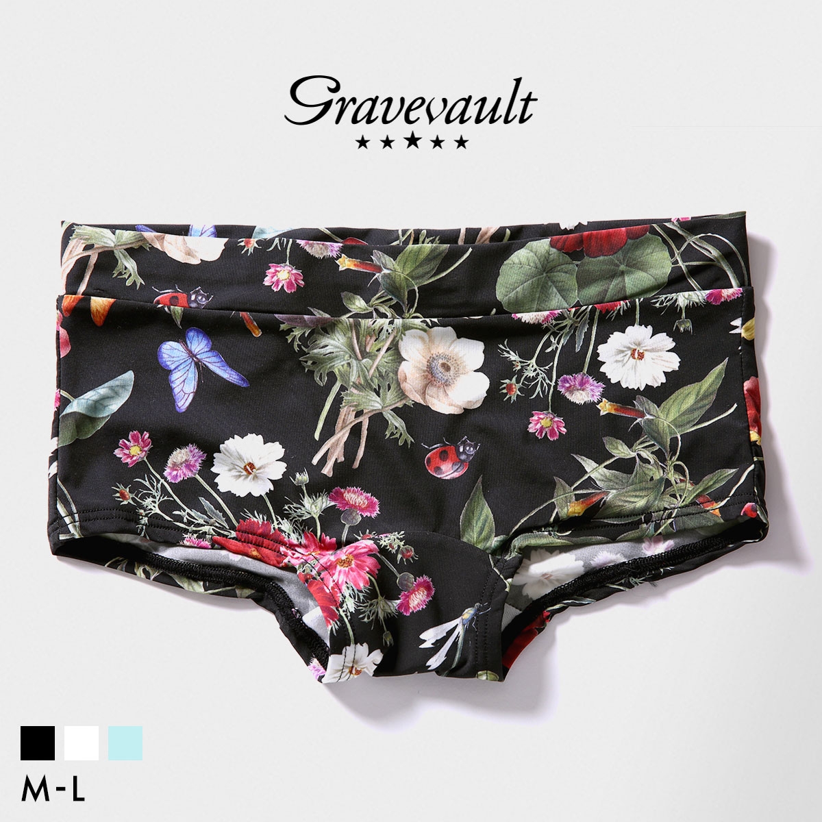 グレイブボールト FLORA Shorty ボクサーショーツ レディース ショーツ ボーイレングス ローライズ ペア Gravevault