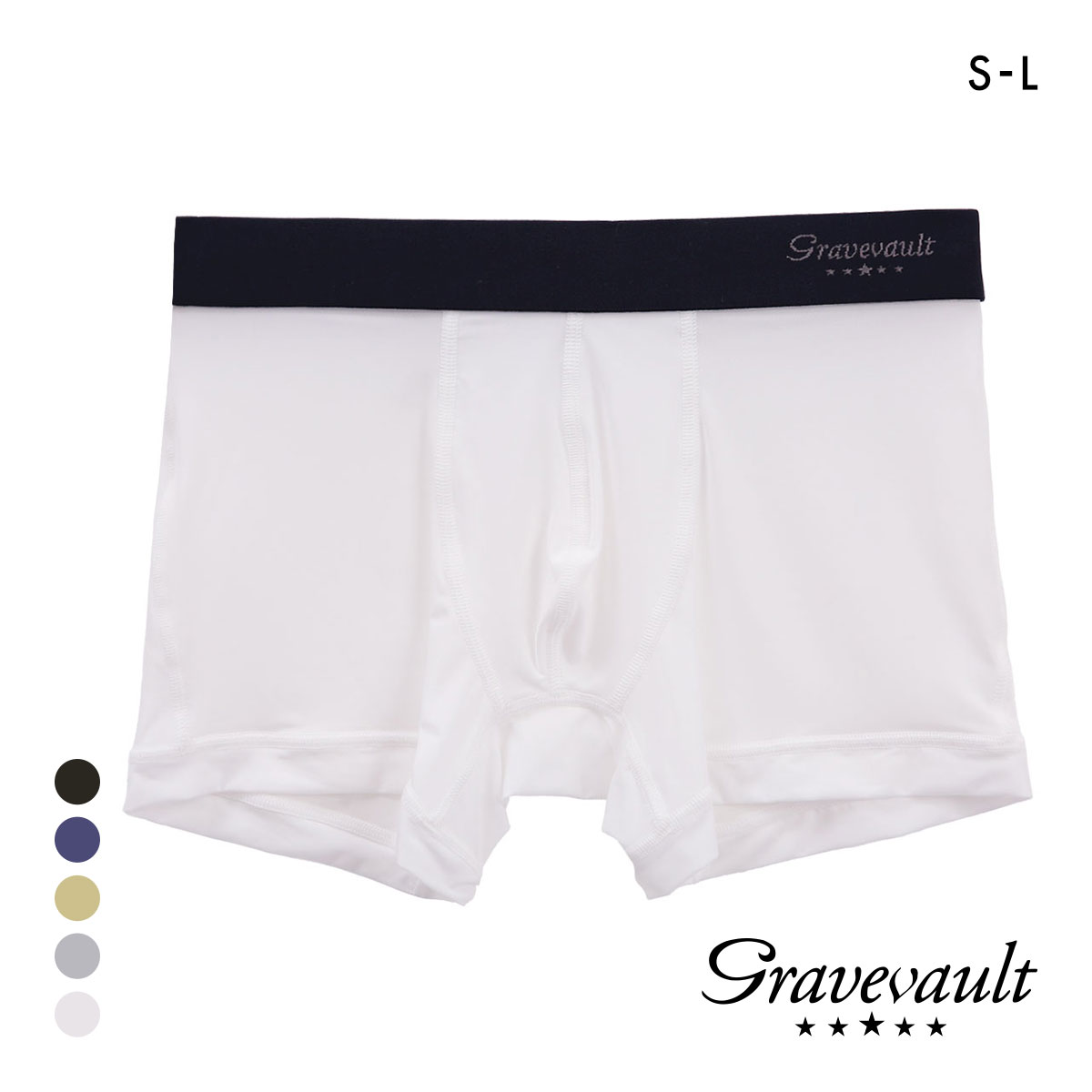 グレイブボールト Gravevault PLAIN ショートボクサーパンツ SML 3051002(WH-ホワイト-S)
