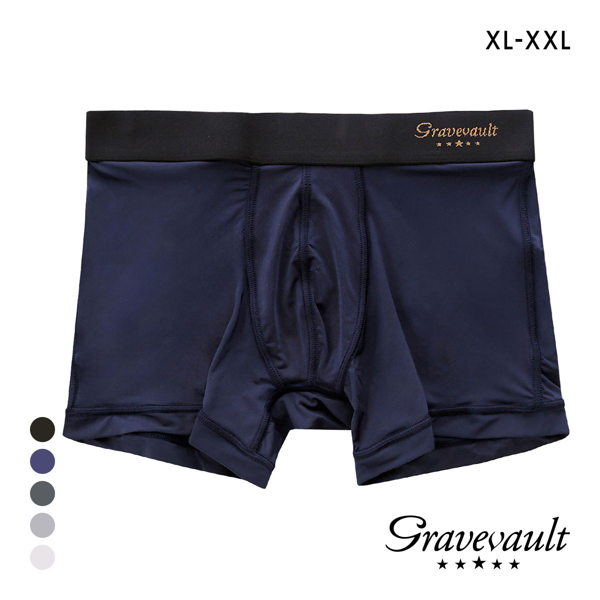 グレイブボールトGravevault PLAIN ショートボクサーパンツ XL XXL 3051002(NV-ネイビー-XL)