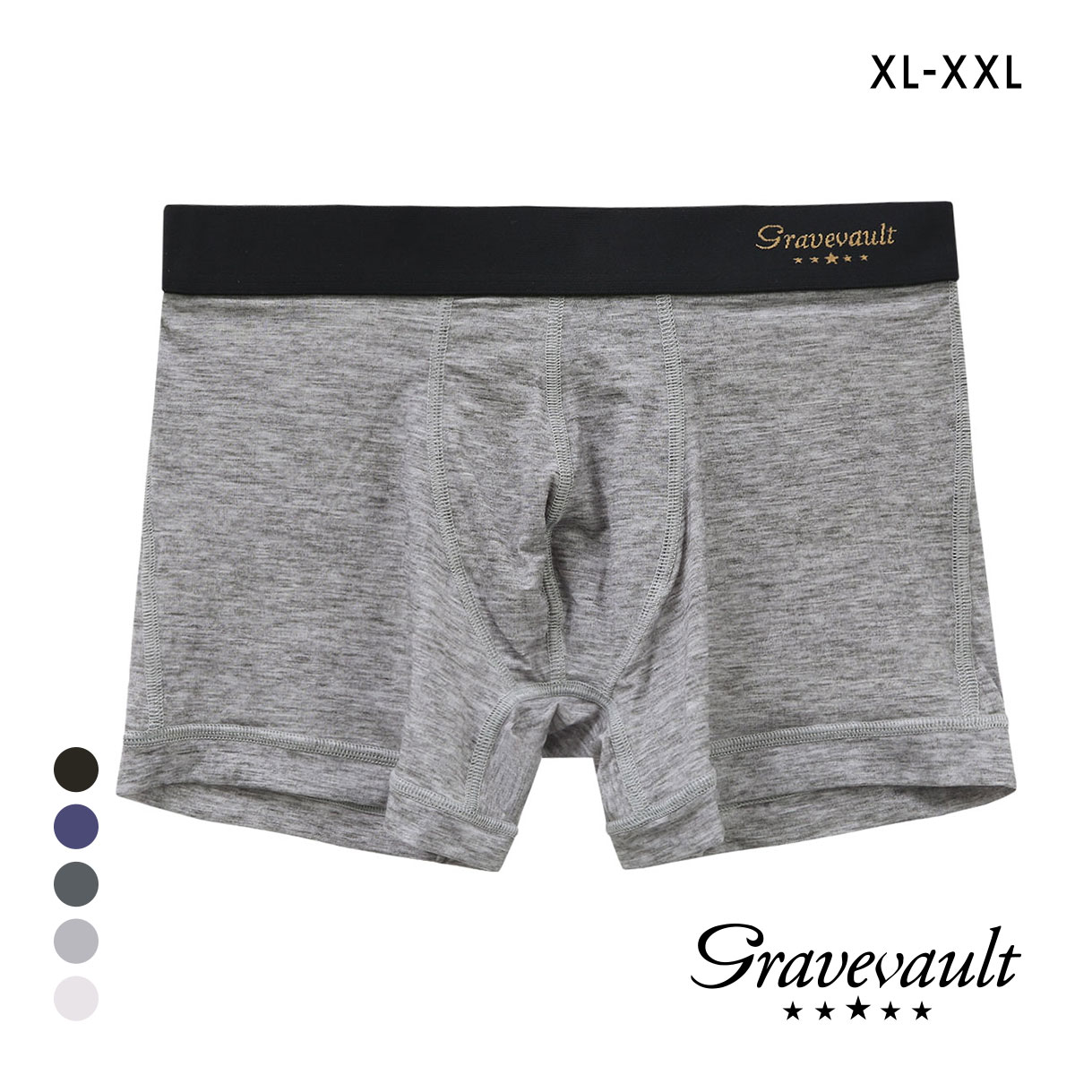 グレイブボールトGravevault PLAIN ショートボクサーパンツ XL XXL 3051002(HGY-杢グレー-XL)