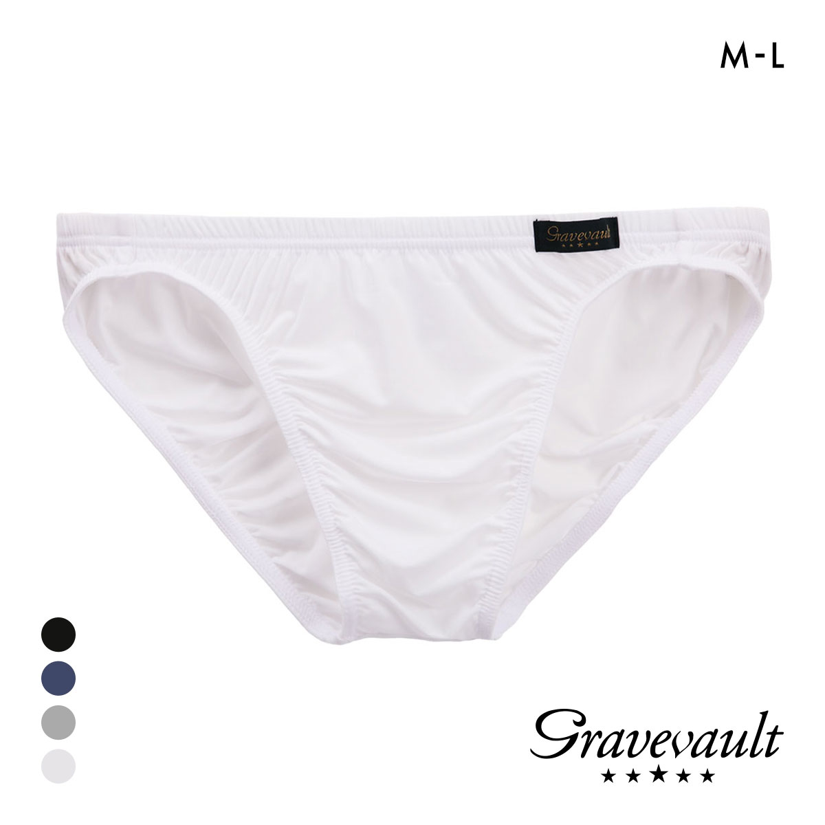 グレイブボールトGravevault PLAIN ビキニ ブリーフ ML 3051005(WH-ホワイト-M)
