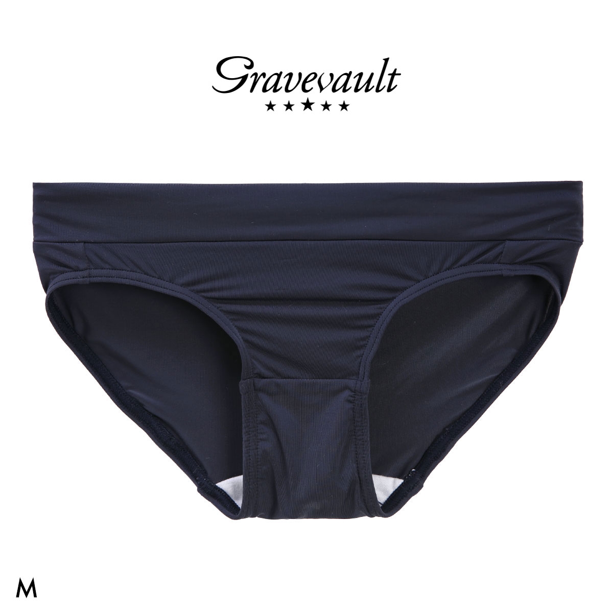 グレイブボールト PLAIN Bikini ビキニショーツ レディース スタンダード ペア Gravevault(NV-ネイビー-M)