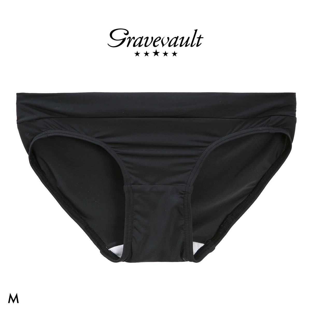 グレイブボールト PLAIN Bikini ビキニショーツ レディース スタンダード ペア Gravevault(BK-ブラック-M)