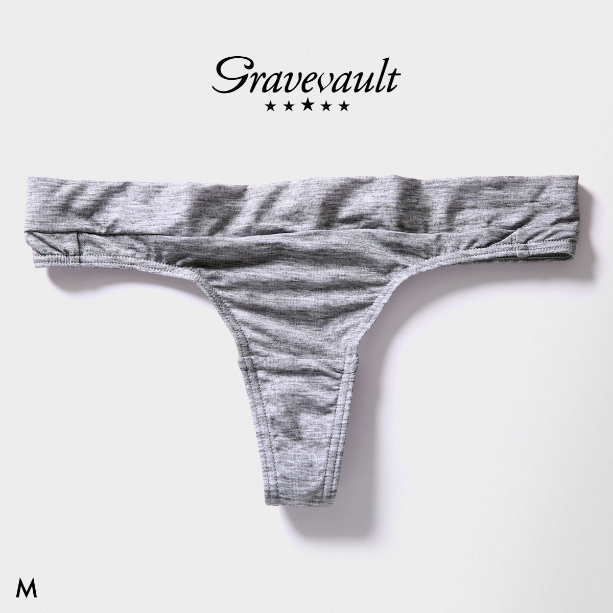 グレイブボールト PLAIN Thong Tバックショーツ レディース ソング タンガ ペア Gravevault(HGY-杢グレー-M)